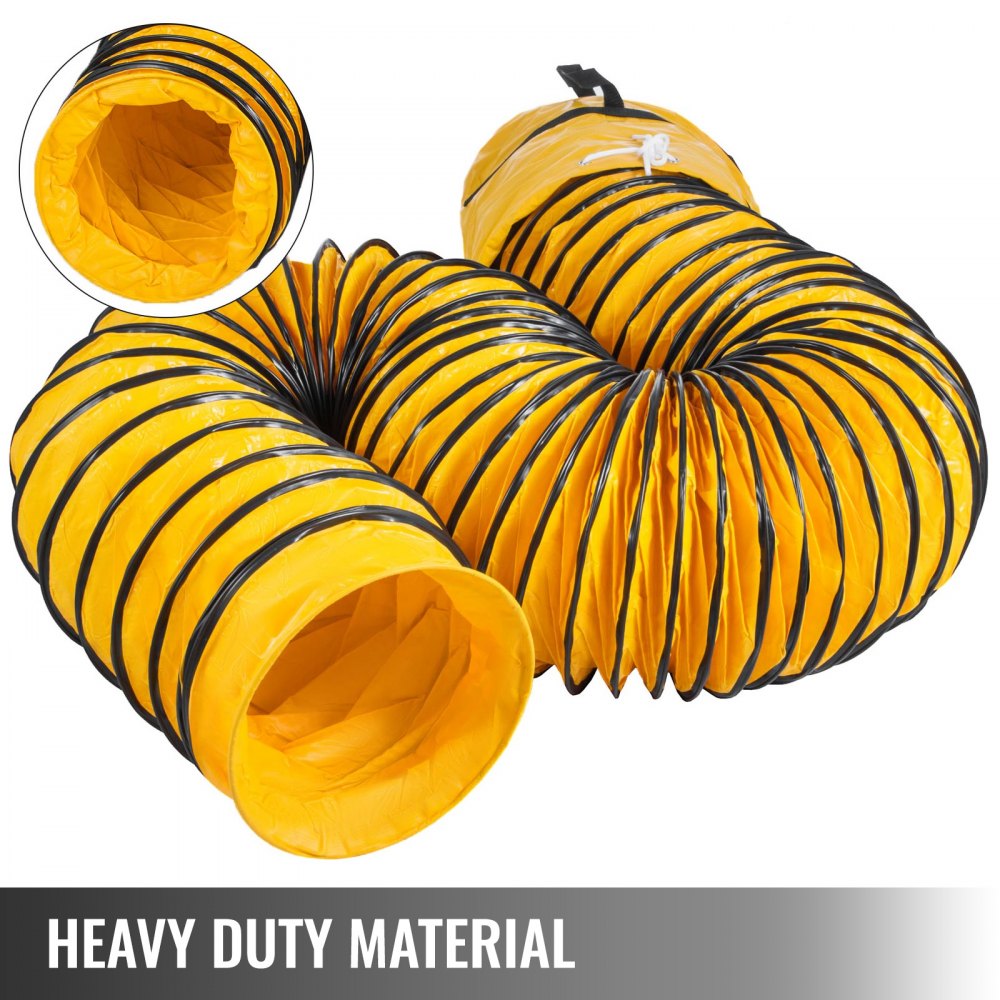 VEVOR Duct Hose 250mm Dust Extractor Ventilator Fan 7.6m PVC Ducting