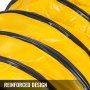 VEVOR 25 Ft PVC Flexible Duct Hosing for 10 Inch Exhaust Fan with a Bag (10 Inch 25 Ft)