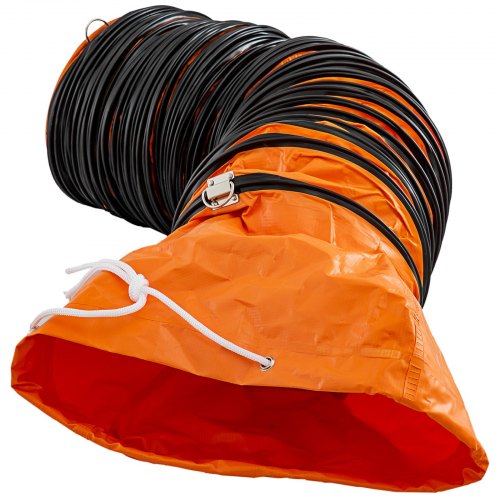 25ft/8m Pvc Flexible Ducting φ10 Inch Ventilator Extractor Fan Easy Transport