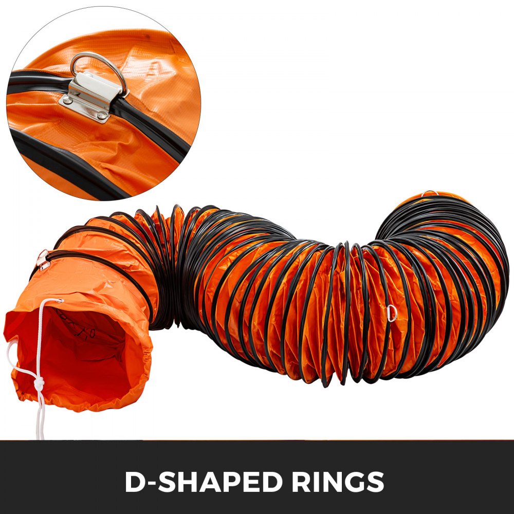 Duct Hose 250mm (10") f Dust Extractor Ventilator Fan 8m PVC Ducting