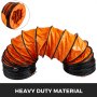 25ft/8m Pvc Flexible Ducting φ10 Inch Ventilator Extractor Fan Easy Transport