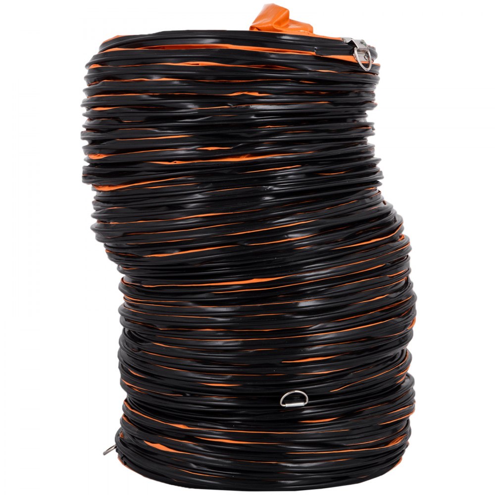 Ventilation Duct Flexible PVC Ducting 10''/250mm 5M Long Cheap Orange Duct Hose