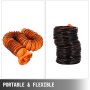 32ft Ventilation Duct Flexible PVC Ducting 10''/250mm Orange Duct Hose Durable