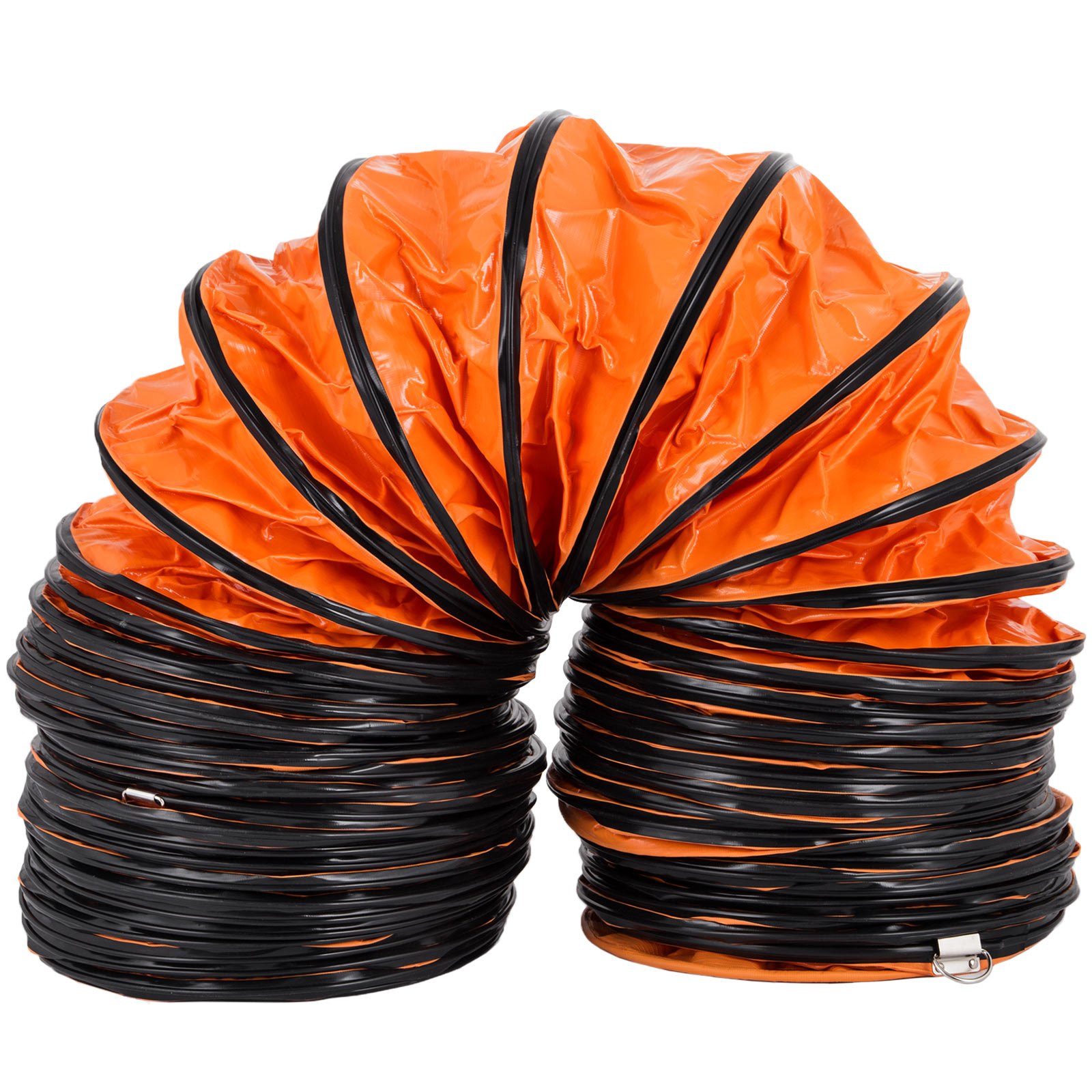 32ft Ventilation Duct Flexible PVC Ducting 10''/250mm Orange Duct Hose Durable
