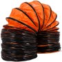 VEVOR Manguera de conducto flexible de PVC de 16 pies para ventilador de escape de 12 pulgadas, color naranja