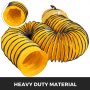 VEVOR 25FT(8m) PVC Flexible Duct Hosing 12inch with An Extra Storage Bag extraction flexible ducting flexible duct25 flexible vent duct 12 inch flexible duct