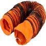 VEVOR 7.6 M/25 FT PVC Flexible Duct Hosing with S Hook and Steel Support Coils for 203 MM/8 Inch Diameter Exhaust Fan