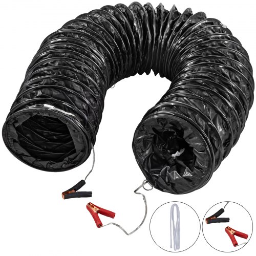 Manguera de Ducing Flexible de 10'' y 16 pies, ventilador extractor de Pvc, manguera de conducto a prueba de explosiones