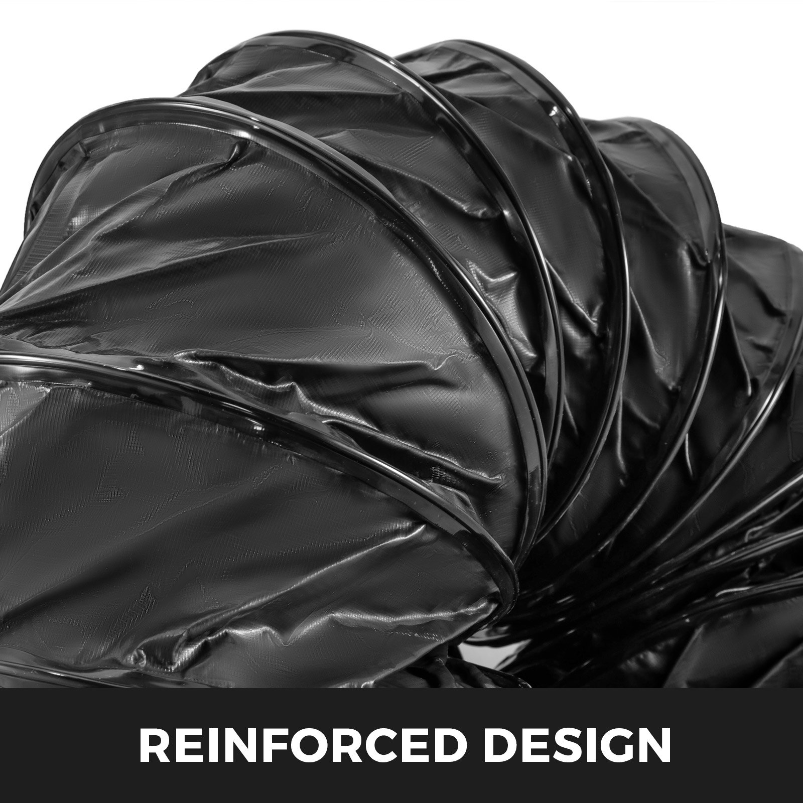 VEVOR 10'' Explosion-Proof PVC Ducting 25FT Static-Free Water-Proof Flexible