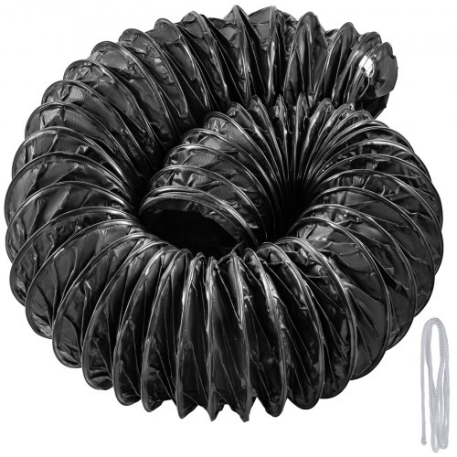12'' Explosion-Proof PVC Ducting 25FT (7.6M) D-Rings Water-Proof Static-Free