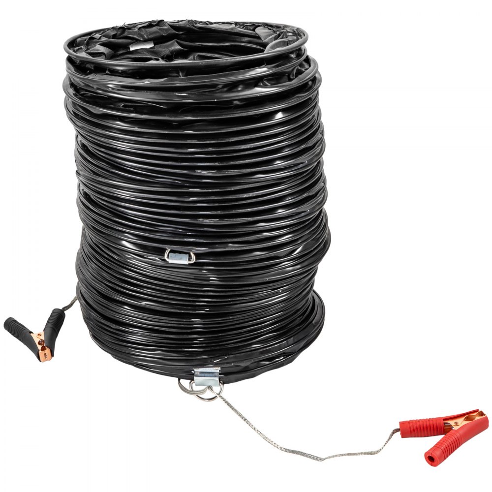 12'' Explosion-Proof PVC Ducting 25FT (7.6M) D-Rings Water-Proof Static-Free
