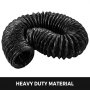 12'' Explosion-Proof PVC Ducting 25FT (7.6M) D-Rings Water-Proof Static-Free