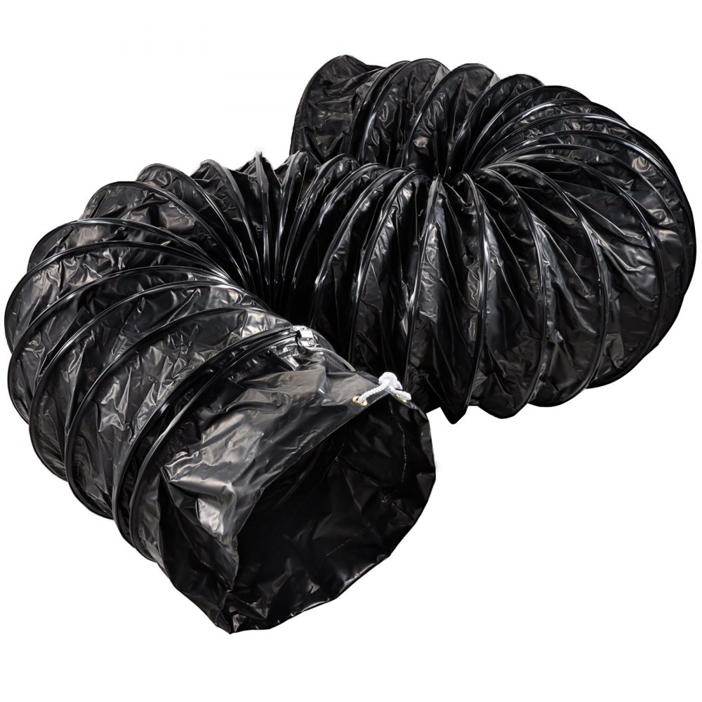12" Flexible Duct Hose 16FT Explosion-Proof PVC Ducting Static-Free Water-Proof