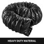 12" Flexible Duct Hose 16FT Explosion-Proof PVC Ducting Static-Free Water-Proof