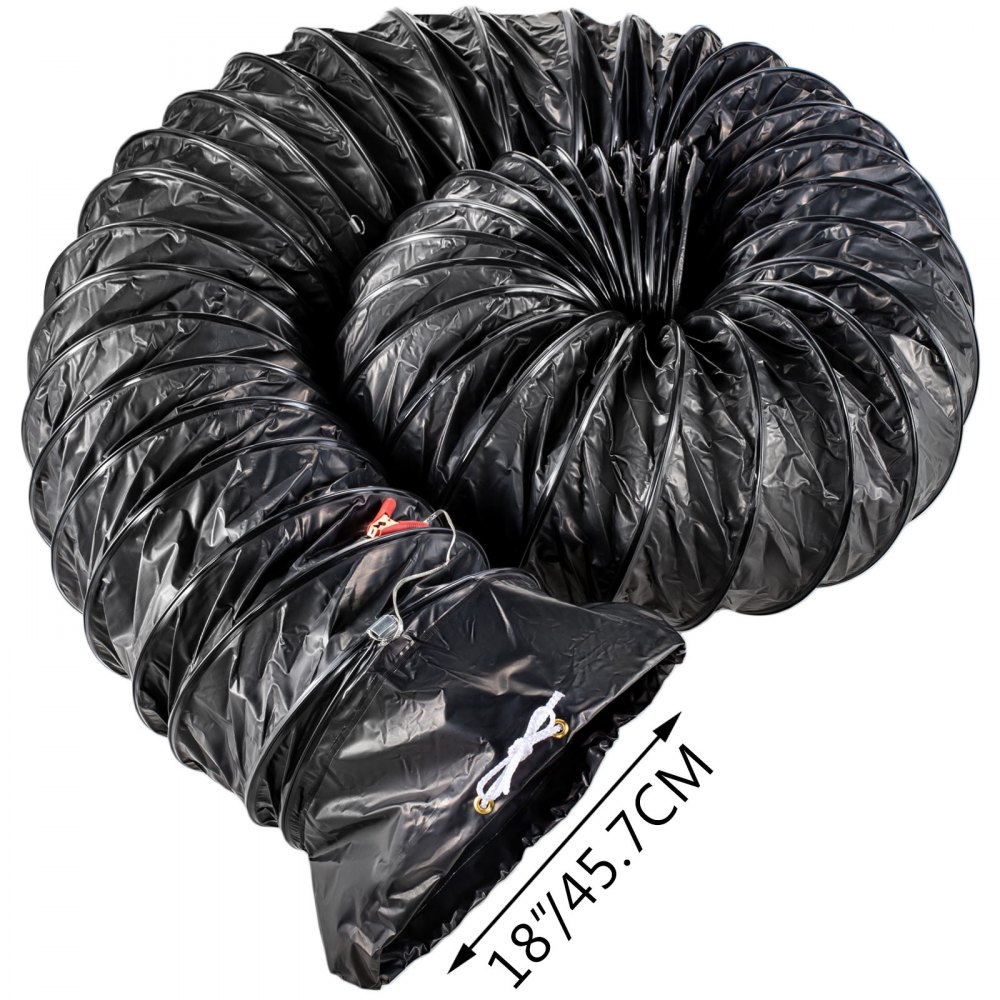 18'' Explosion-Proof PVC Ducting 25FT (7.6M) Water-Proof Static-Free Durable