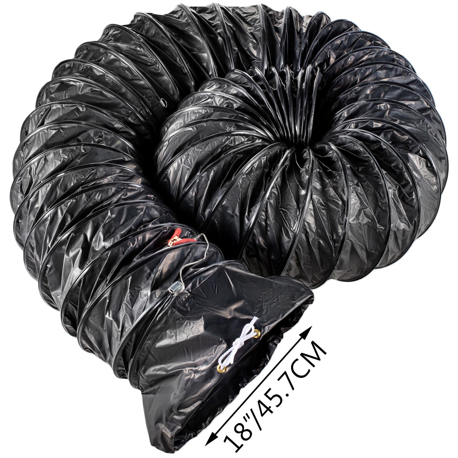 18'' Explosion-Proof PVC Ducting 25FT (7.6M) Water-Proof Static-Free Durable