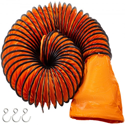 18'' 455mm Ventilation Duct Flexible PVC 7.6M Ducting Gardening Exhaust Fan