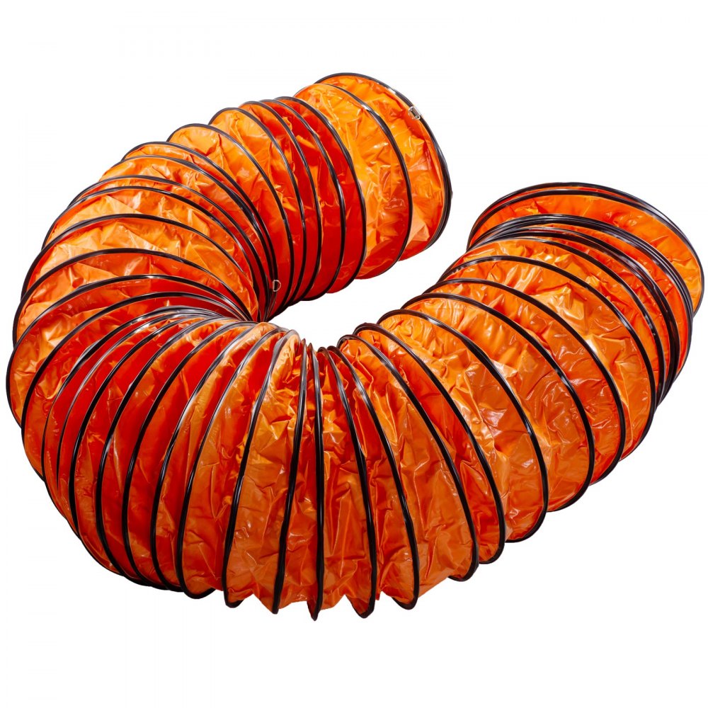 7.6m Ventilation Duct Flexible PVC Ducting Φ 560mm Quick Connect Portable Fast