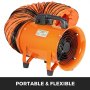 7.6 M/25 Ft Pvc Flexible Duct Hosing For 750 Mm/30 Inch Diameter Exhaust Fan