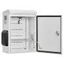 VEVOR Outdoor Electrical Box, Cold-Rolled Steel, Electrical Junction Box with Thermostat and Fan, Rain Hood, Ventilated Design, IP65 Waterproof Hinged Enclosure, Wall/Pole Mounted, 500 x 400 x 200 mm