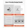 VEVOR Outdoor Electrical Box, Cold-Rolled Steel, Electrical Junction Box with Thermostat and Fan, Rain Hood, Ventilated Design, IP65 Waterproof Hinged Enclosure, Wall/Pole Mounted, 600 x 400 x 300 mm