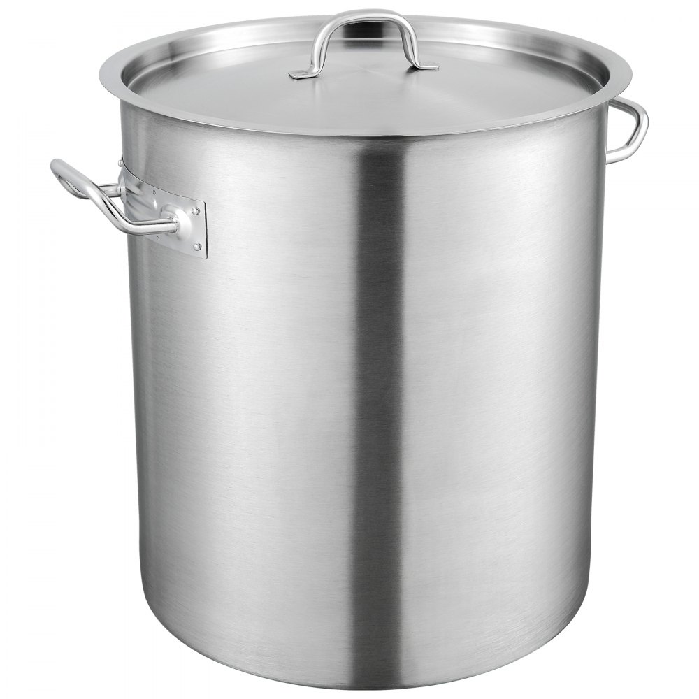 VEVOR Stainless Steel Stockpot, 42 Quart Large Cooking Pots, Multipurpose  Cookware Sauce Pot with Lid & Handle, Heavy Duty Commercial Grade Stock  Pot