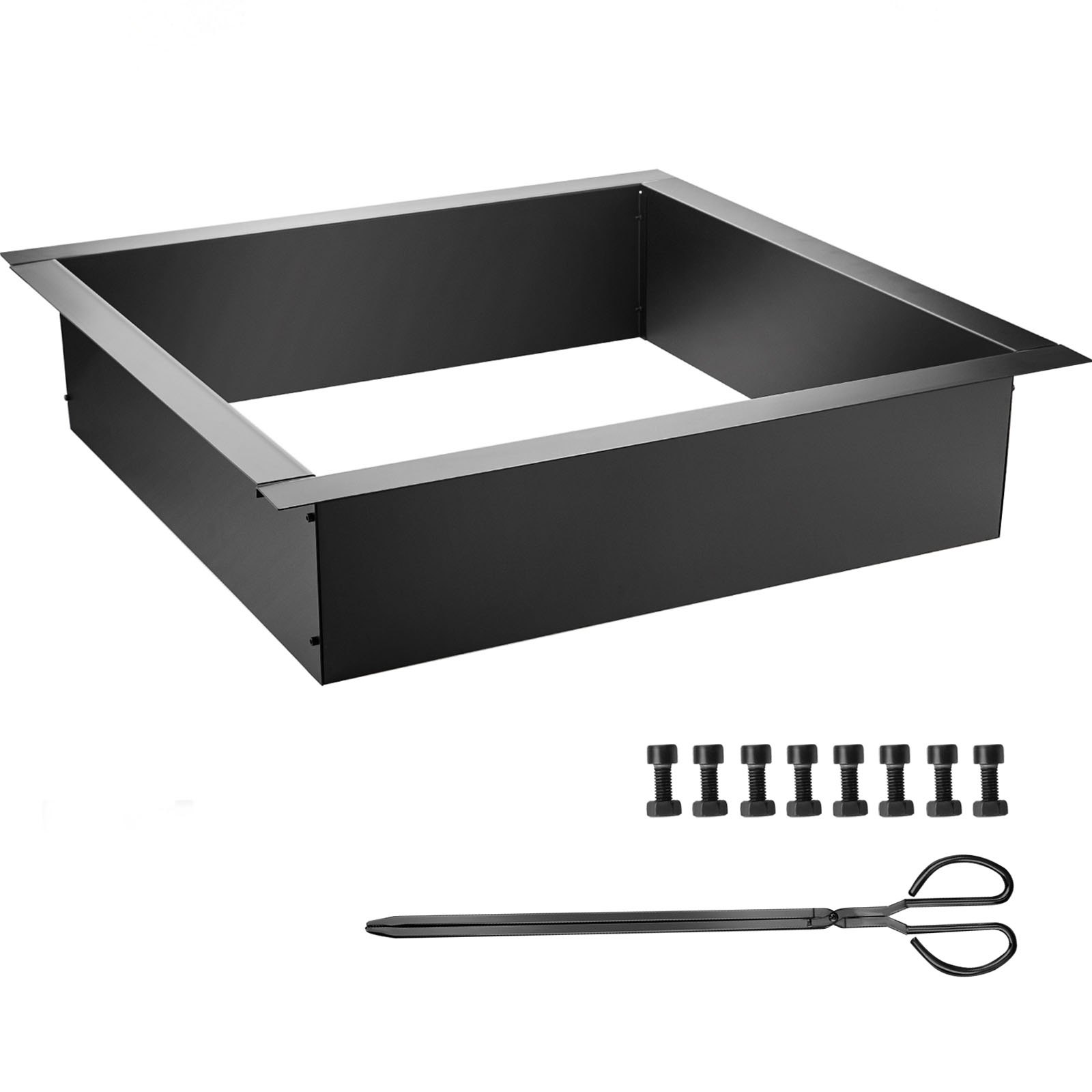 VEVOR Fire Pit Ring, 42-Inch Outer/36-Inch Inner Diameter Fire Pit Liner,1.5 mm Thickness Fire Pit Insert, DIY Fire Ring On & In-Ground, Smokeless Bonfire Liner with Easy Assembly for Outdoors