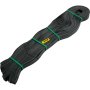 VEVOR ground grid, black straps with green ties, coiled and bound, on white background