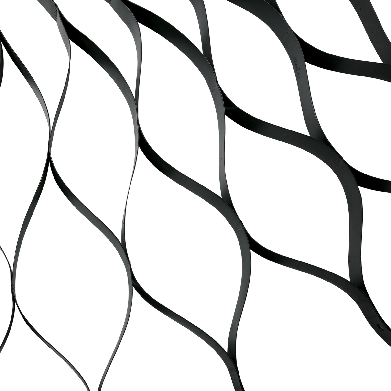 black interwoven strips of the VEVOR ground grid form a curved, wave-like pattern.
