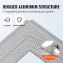 VEVOR Gutter Guard, 5 inch Width, Aluminum Leaf Filter DIY Gutter Cover, 26 PCS 104 ft Total Length, 0.157'' Hole Diameter & 0.02'' Thick Raptor Gutter Guards Fits Any Roof or Gutter Type