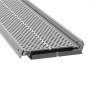 VEVOR gutter guard with perforated design for efficient water flow and debris blocking.