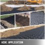 VEVOR Geo Grid Ground Grid 9x17 ft, Geo Cell Grid 4 Inch Thick, Gravel Grid HDPE Material, Ground Stabilization Grid 1885 LBS Per Sq, Tensile Strength Gravel Ground Grid for Slope Driveways, Garden