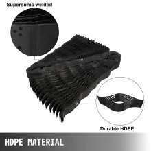 VEVOR Geo Grid Ground Grid 9x17 ft, Geo Cell Grid 4 Inch Thick, Gravel Grid HDPE Material, Ground Stabilization Grid 1885 LBS Per Sq, Tensile Strength Gravel Ground Grid for Slope Driveways, Garden