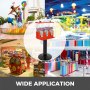 Red Triple Bulk Candy Vending Machine Three-head W/locks+keys Candy Dispenser
