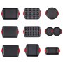 VEVOR Baking Pans Set, 10-Piece, Nonstick Carbon Steel Cookware Sheets & Trays, Stackable Kitchen Oven Bakeware Cooking Sets with Silicone Handles, Easy to Clean, for Baking Cookie Cake Muffin Bread