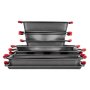 VEVOR Baking Pans Set, 10-Piece, Nonstick Carbon Steel Cookware Sheets & Trays, Stackable Kitchen Oven Bakeware Cooking Sets with Silicone Handles, Easy to Clean, for Baking Cookie Cake Muffin Bread