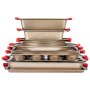 VEVOR Baking Pans Set, 10-Piece, Nonstick Carbon Steel Cookware Sheets & Trays, Stackable Kitchen Oven Bakeware Cooking Sets with Silicone Handles, Easy to Clean, for Baking Cookie Cake Muffin Bread