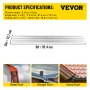 VEVOR – couvercle de protection de gouttière en aluminium, 5 "x 3', paquet de 35