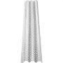 VEVOR Protectores de canalones, 5" x 3' cada sistema de cubiertas de canalones, 35 paquetes de protectores de canalones de hojas de 105 pies, protectores de aluminio con acabado de molino para canalones, cubiertas de canalones de corte de longitud DIY para techos de madera, mental, tejas
