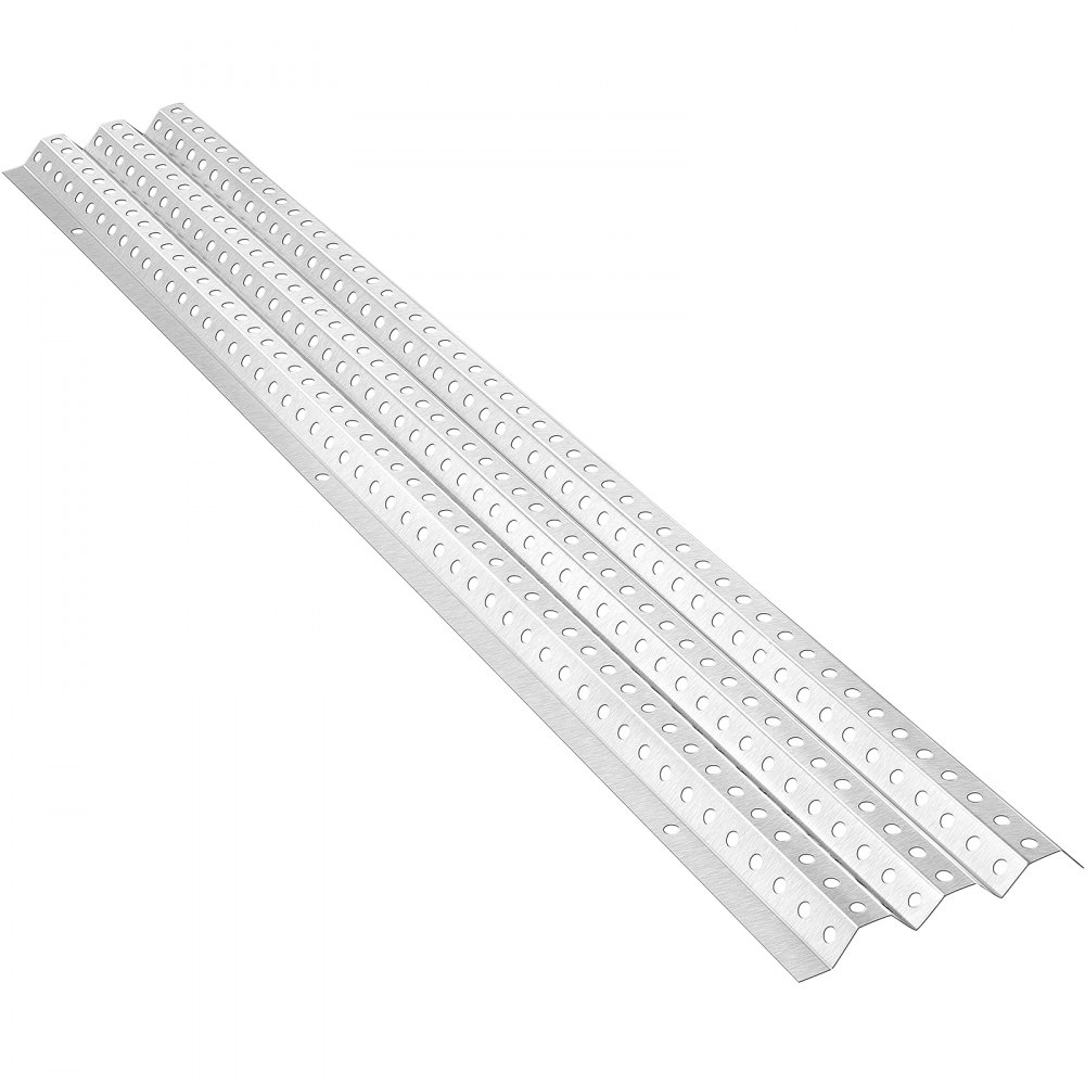 VEVOR Gutter Guards, 5" x 3' Each Gutter Covers System, 69 Packs 207 FT Leaf Gutter Guards, Mill Finish Aluminum Guards for Gutter, DIY Length Cut Gutter Covers for Roofs of Wood, Mental, Shingle