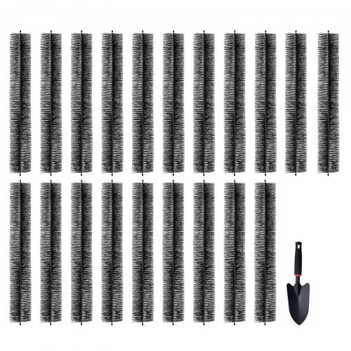 VEVOR Gutter Brush, 60 Feet Total Length 5.25 inch Diameter Gutter Cleaning Tools, Ground-Level Gutter Brush Leaf Guard for 5 Inch Gutters, Easily Clear roof Leaves and Debris, 20 Pack