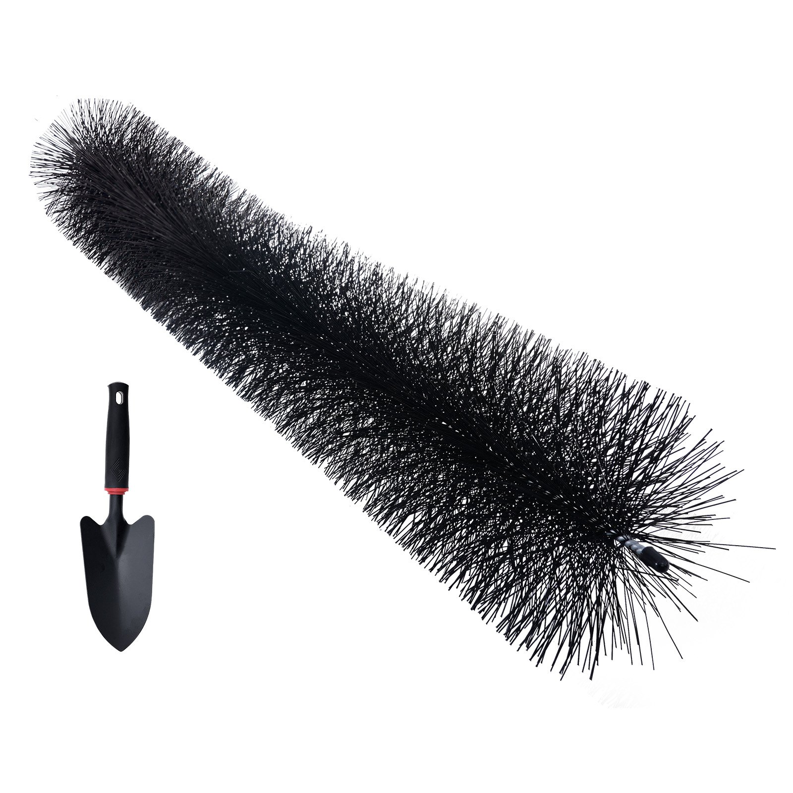 VEVOR Gutter Brush, 60 Feet Total Length 5.25 inch Diameter Gutter Cleaning Tools, Ground-Level Gutter Brush Leaf Guard for 5 Inch Gutters, Easily Clear roof Leaves and Debris, 20 Pack