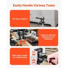 VEVOR Labor Saving Arm Jack 2 PCS 150kg Bearing Capacity Lifting to 180mm Black