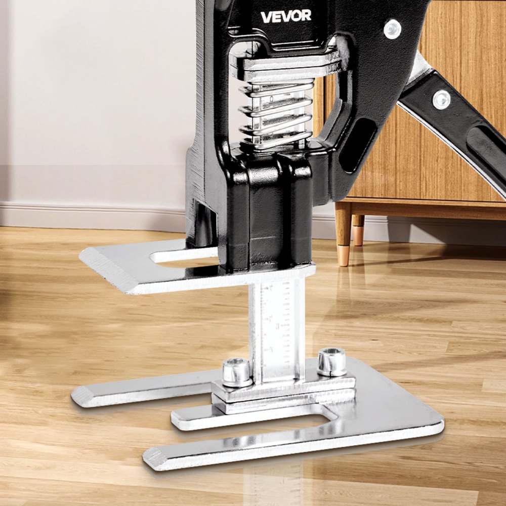 VEVOR Labor Saving Arm Jack, 2 PCS 200 kg Bearing Capacity, Lifting up to 165 mm, Metal Hand Lifting Jack Tool with Magnetic Level, 2 Adjustment Modes, for Door, Window, Furniture, Woodworking, Black