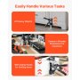 Labor Saving Arm Jack 2 PCS 440lbs Capacity 2 Modes Lifting up to 6.5" Black