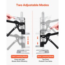 Labor Saving Arm Jack 2 PCS 440lbs Capacity 2 Modes Lifting up to 6.5" Black