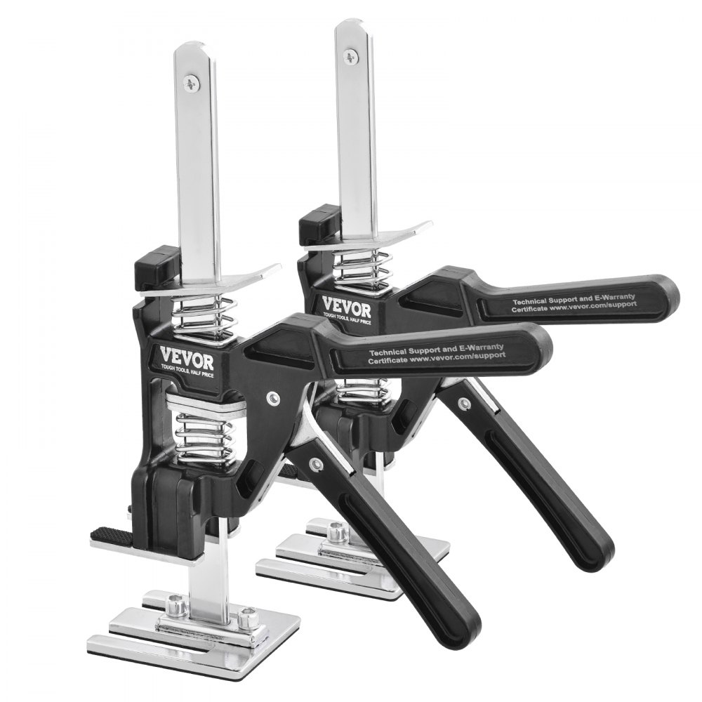 VEVOR Labor Saving Arm Jack, 2 PCS Bearing Capacity 200 lbs, Lifting up to 4.7", Hand Lifting Jack Tool with Magnetic Level, Door Panel Lifting Cabinet Jack for Door, Window, Furniture, Woodworking