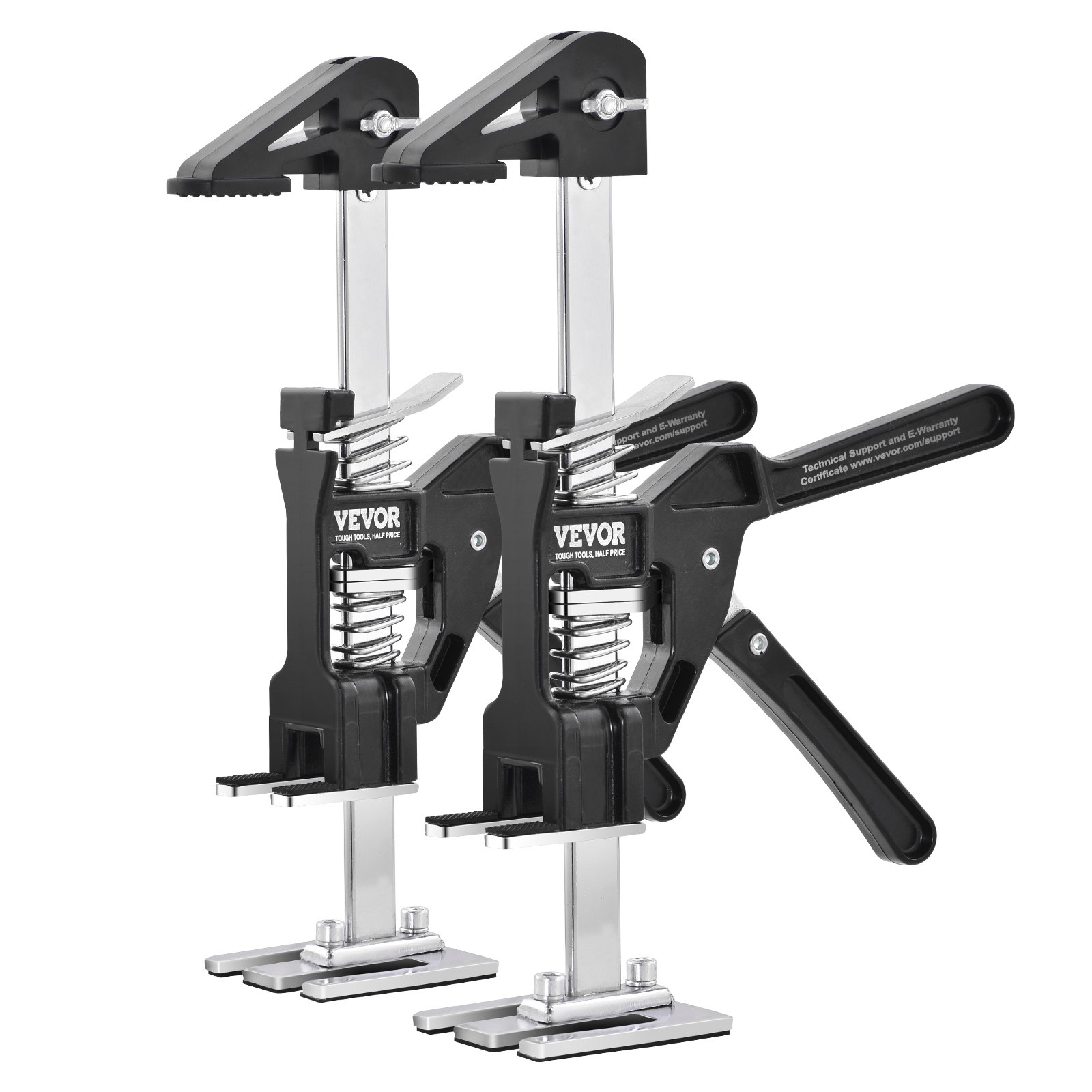 VEVOR Labor Saving Arm Jack, 2 PCS Bearing Capacity 200 lbs, Lifting up to 4.7", Hand Lifting Jack Tool with Magnetic Level, Door Panel Lifting Cabinet Jack for Door, Window, Furniture, Woodworking
