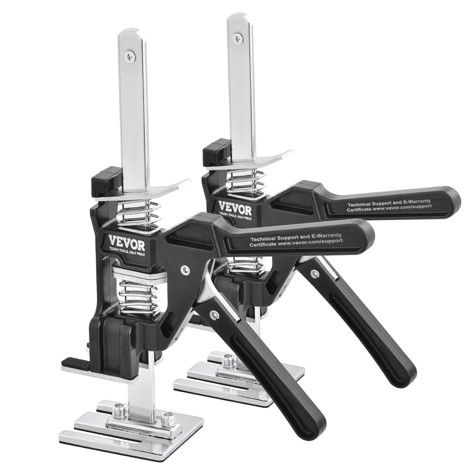 VEVOR Labor Saving Arm Jack, 2 PCS Bearing Capacity 200 lbs, Lifting up to 4.7", Hand Lifting Jack Tool with Magnetic Level, Door Panel Lifting Cabinet Jack for Door, Window, Furniture, Woodworking