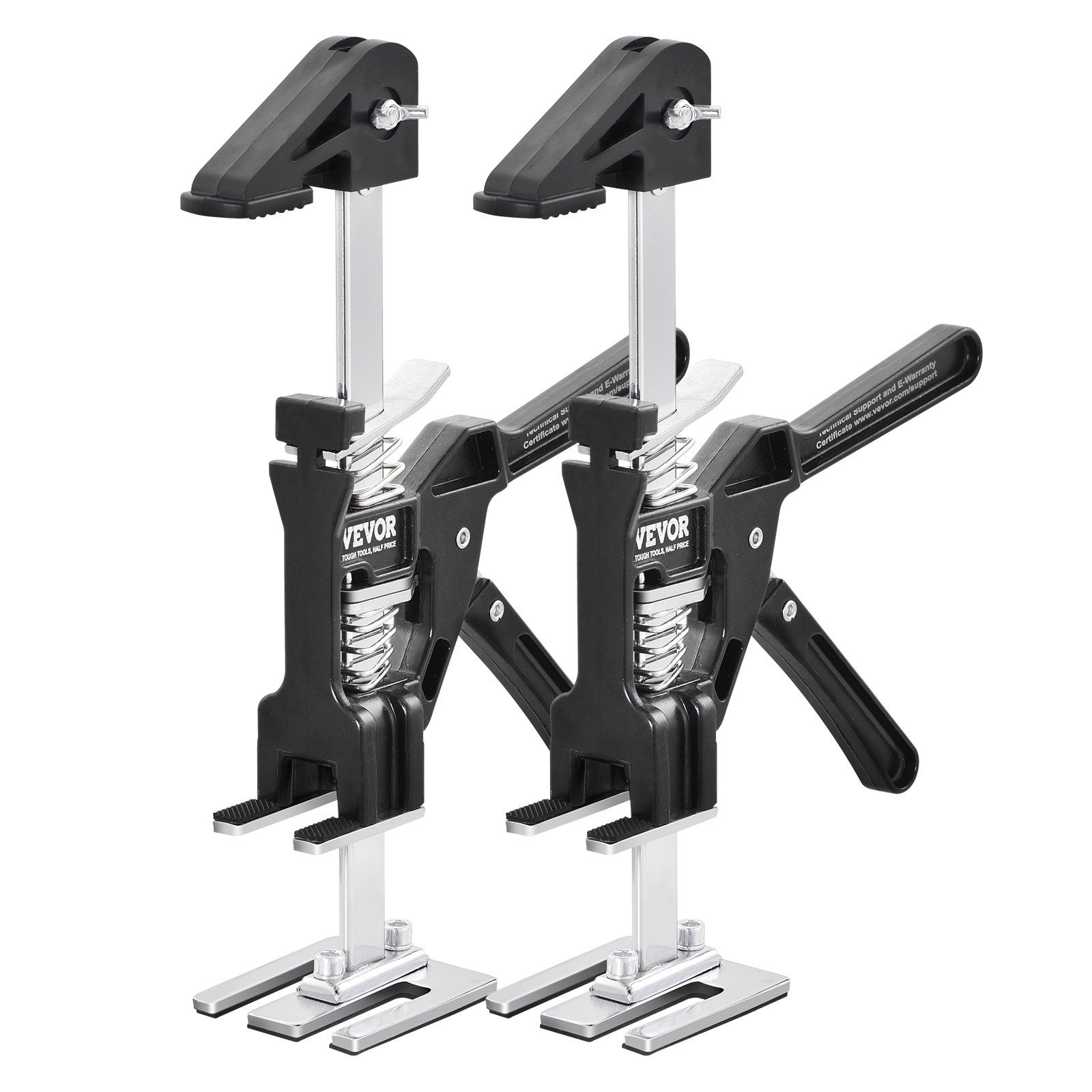 VEVOR Labor Saving Arm Jack, 2 PCS Bearing Capacity 200 lbs, Lifting up to 4.7", Hand Lifting Jack Tool with Magnetic Level, Door Panel Lifting Cabinet Jack for Door, Window, Furniture, Woodworking